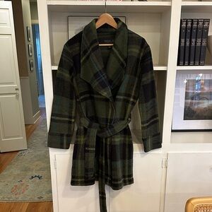 Plaid Belted Coat